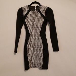 Black & White Bodycon Dress from H&M